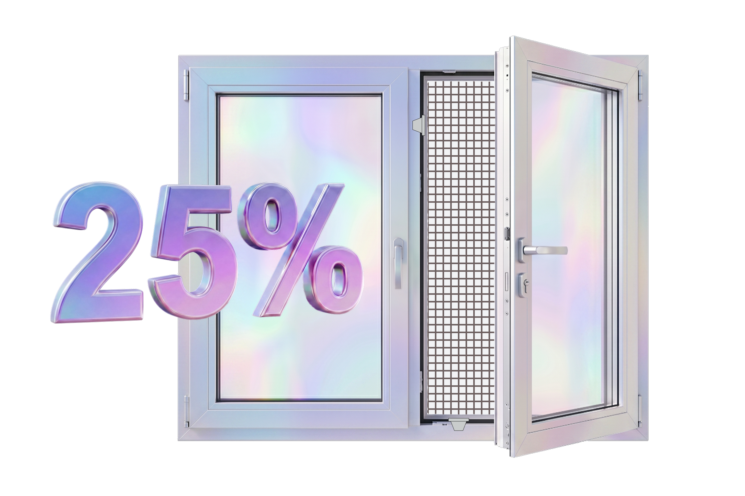 Универсальные москитные сетки на окна со скидкой 25%